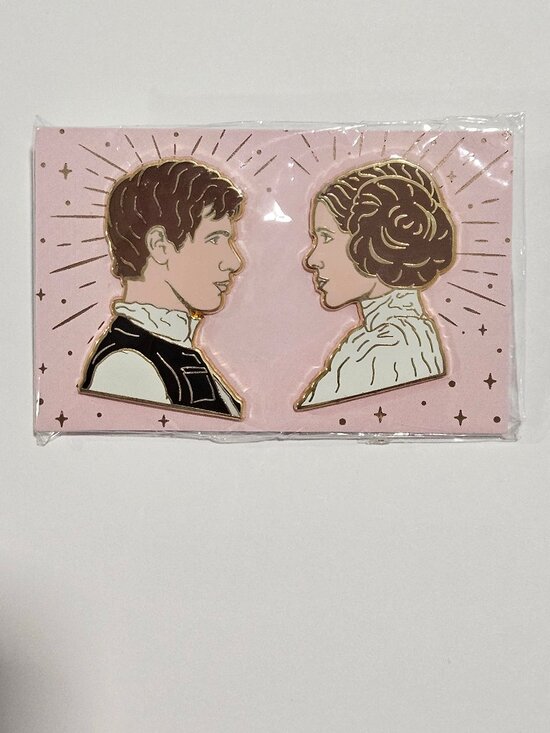 Jewelry - Star Wars Enamel Pin Set - Han Solo Princess Leia Harrison Ford Carrie Fisher